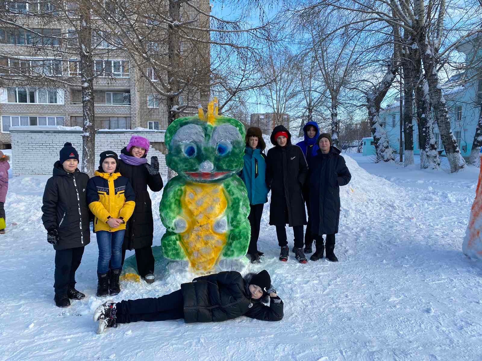 конкурс на лучшую снежную фигуру «Снежная сказка-2023».